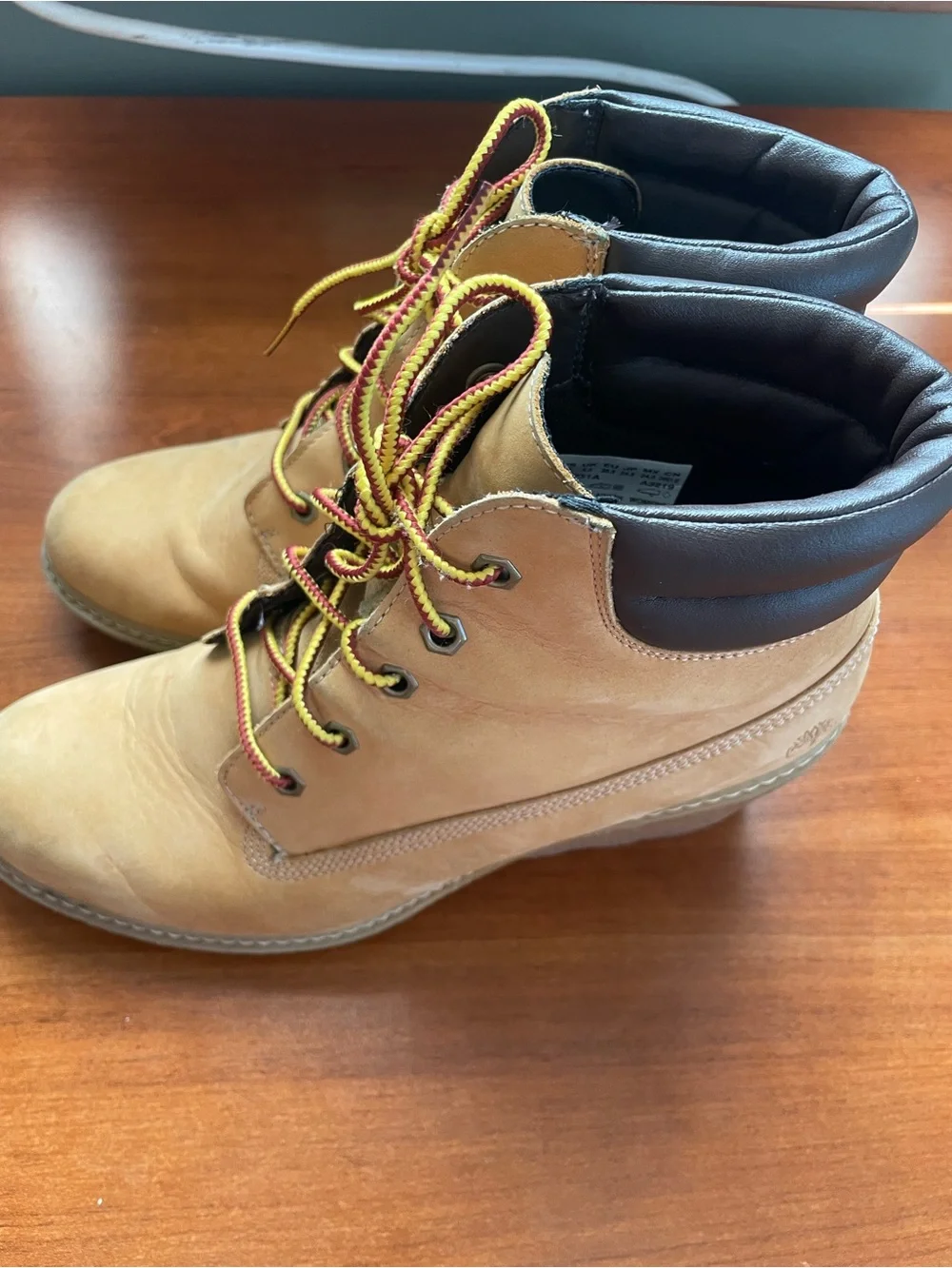 Timberland Women’s  Wedge Leather Booties Earth-keepers Brown Amston